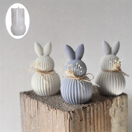 Silikonski kalup za svijeće - zeko 